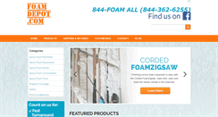 Desktop Screenshot of foamdepot.com